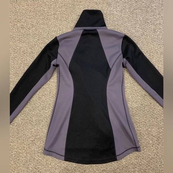 CAbi Women’s Zip Up Dash Jacket Gray Black Athleisure workout running XS Grey - Picture 4 of 5